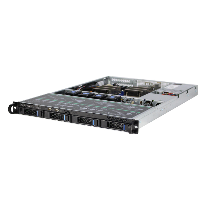 1U 4-Bay Metal Rackmount Server Chassis 1U 4-Bay Metal Rackmount Server Chassis