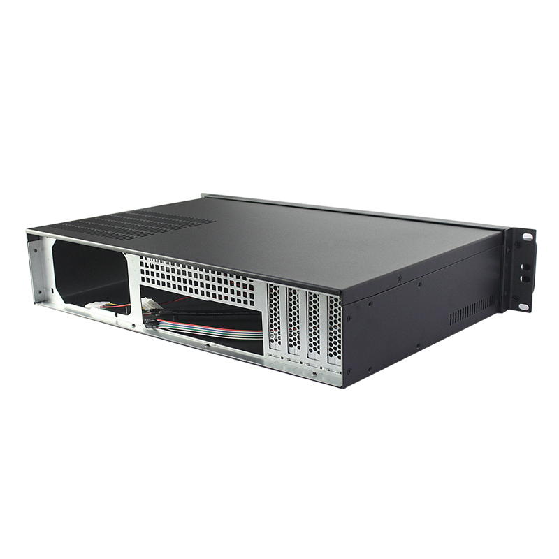 2U Rackmount Case Model ISC-RC2U300F-M 9.6x9.6 Mainboard 4 3.5 inch HDDs (1) 2U SGCC Rackmount Server Case