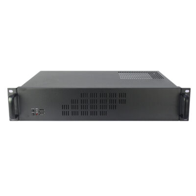 2U SGCC Rackmount Server Case 2U Rackmount Case Model ISC-RC2U300F-M 9.6x9.6 Mainboard 4 3.5 inch HDDs (8)