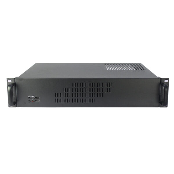 2U SGCC Rackmount Server Case 2U Rackmount Case Model ISC-RC2U300F-M 9.6x9.6 Mainboard 4 3.5 inch HDDs (8)