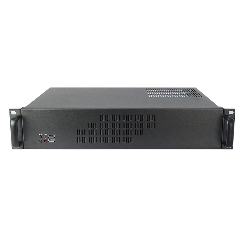 2U SGCC Rackmount Server Case 2U Rackmount Case Model ISC-RC2U300F-M 9.6x9.6 Mainboard 4 3.5 inch HDDs (8)