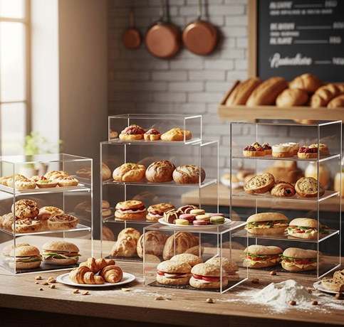 Acrylic Bakery and Food Display Cases