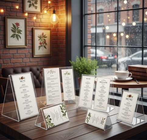 Acrylic Menu Holders