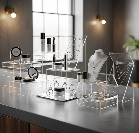 Custom Acrylic Cosmetic & Jewelry Displays