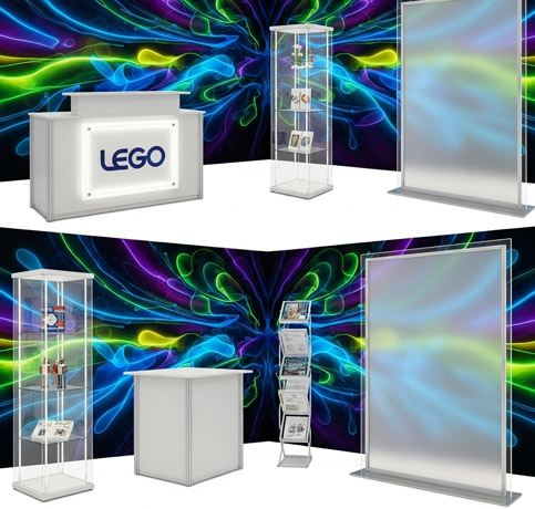 Custom Acrylic Exhibition Booth Elements