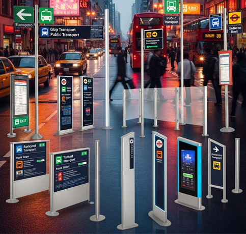 Custom Acrylic Public Transport Signage and Barriers