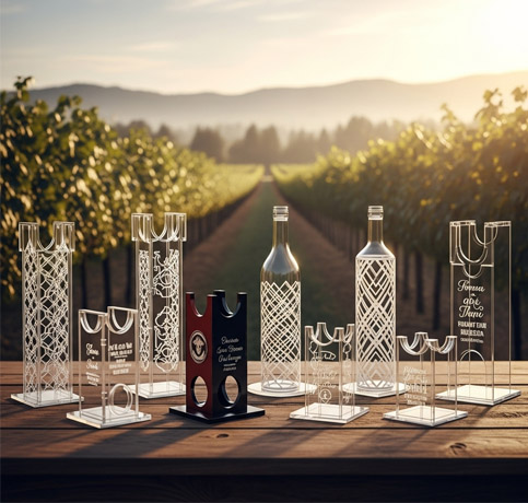 Custom Acrylic Wine & Bottle Holders