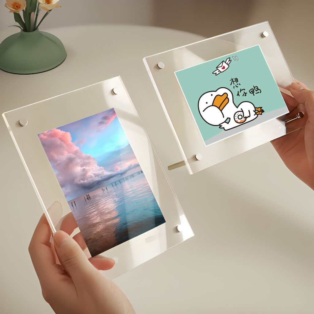 Custom Clear Acrylic Digital Photo Frame (4)