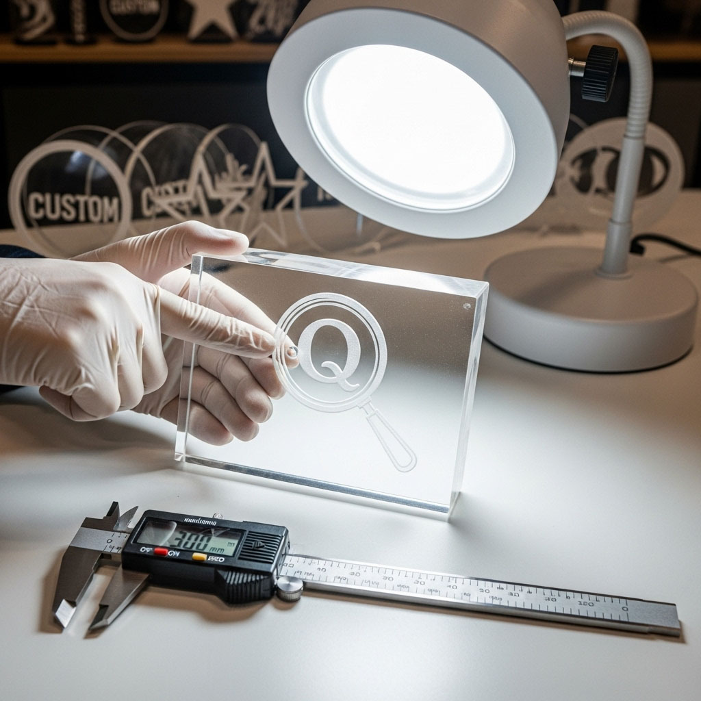 Custom Quality Checks for custom acrylic products