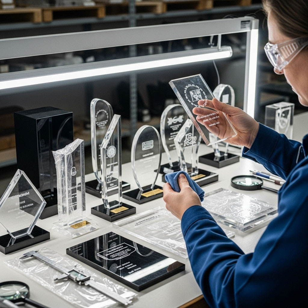 Final Inspection for custom acrylic products