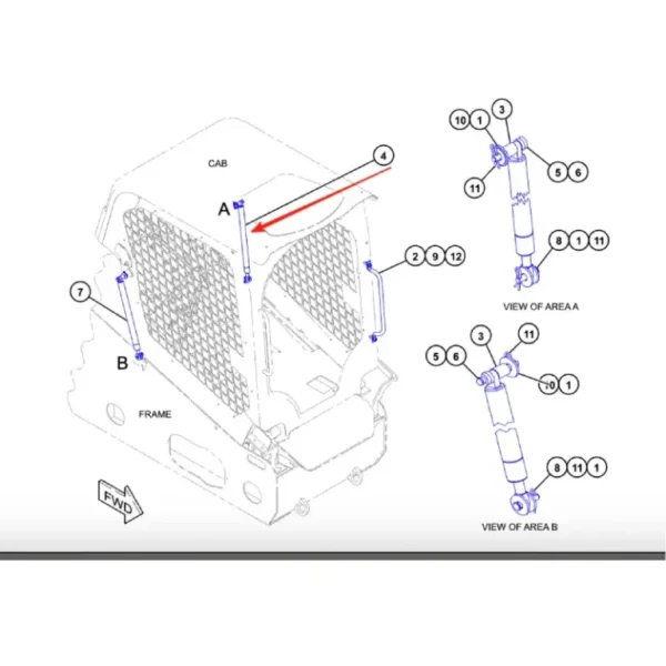 CAT 418-5941 Gas Spring Assembly Fits
