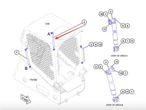 CAT 418-5941 Gas Spring Works