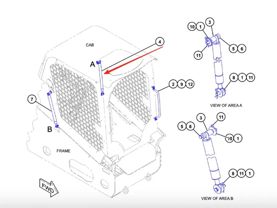 CAT 627-9411 Pilot Pressure Reducing Valve — Function, System Role and Working Principle 1 CAT 418-5941 Gas Spring Works