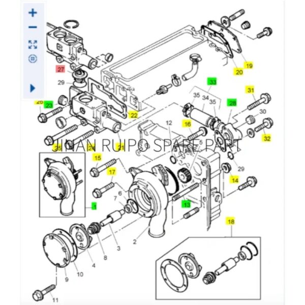 Genuine Perkins 7079597C92 Cylinder Liner Kit