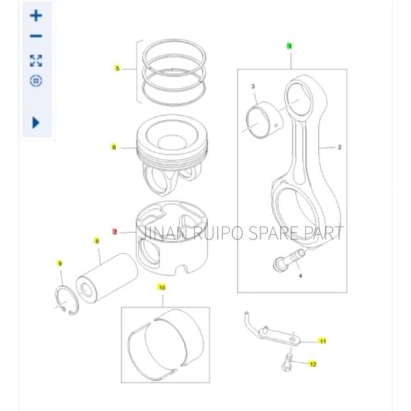 Genuine Perkins T400774 Piston Kit Genuine Perkins T400774 Piston Kit