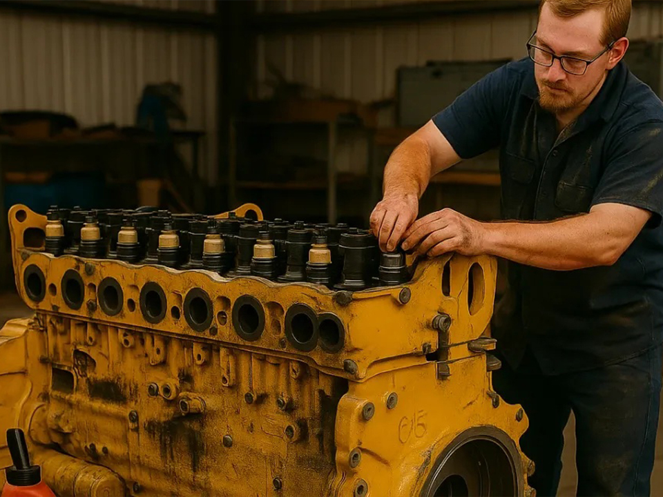 Overhauling a Caterpillar C15 Engine 