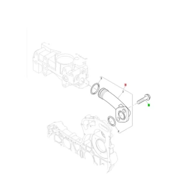 Perkins 4133L048 Water Connection Pipe