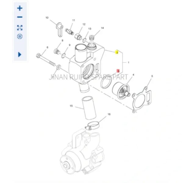 Perkins CH10056 Thermostat Housing Seal
