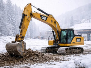 Winter Excavator Maintenance